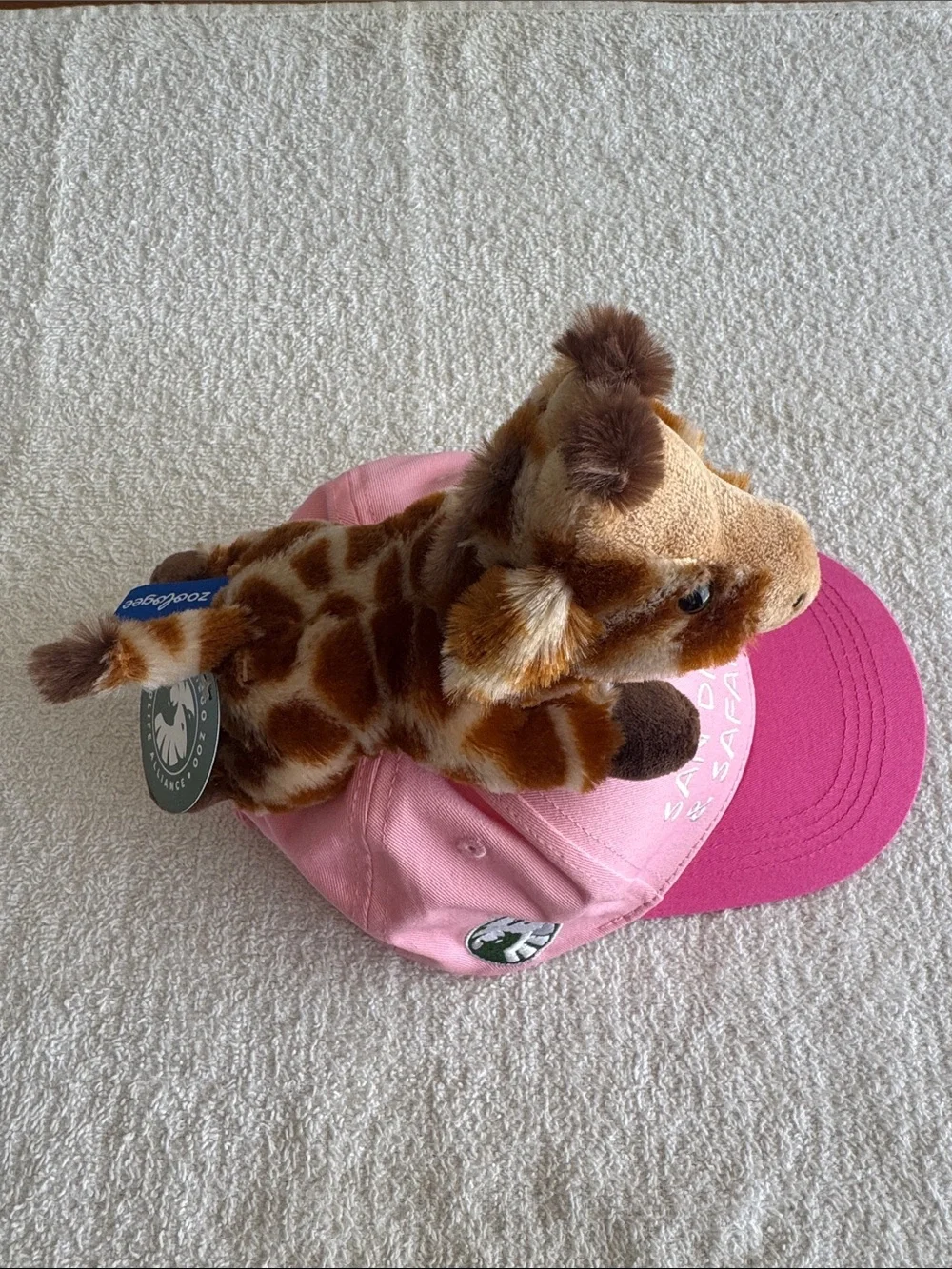 Zoologee San Diego Zoo & Safari Park Pink Plush Giraffe Kids Cap Hat